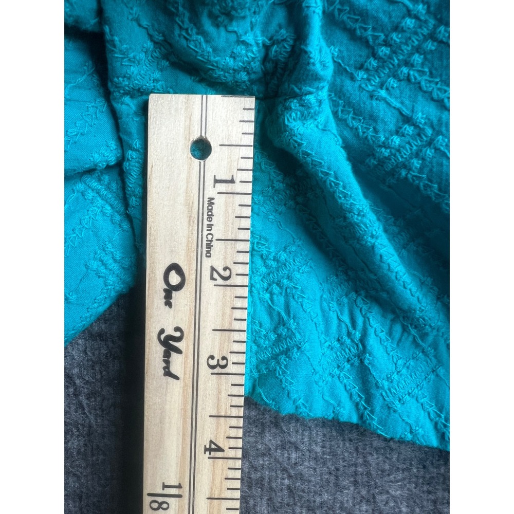 Banana Republic Hampton Fit Shorts Women's 6 Turquoise Teal Textured 100% Cotton - Picture 9 of 10